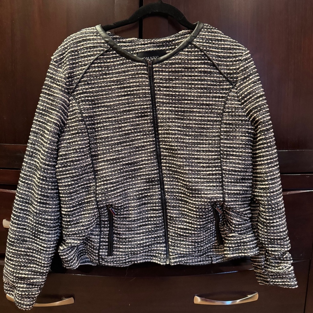 Isaac Mizrahi tweed blazer